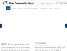 Tablet Screenshot of dentalassociatesoftheozarks.com
